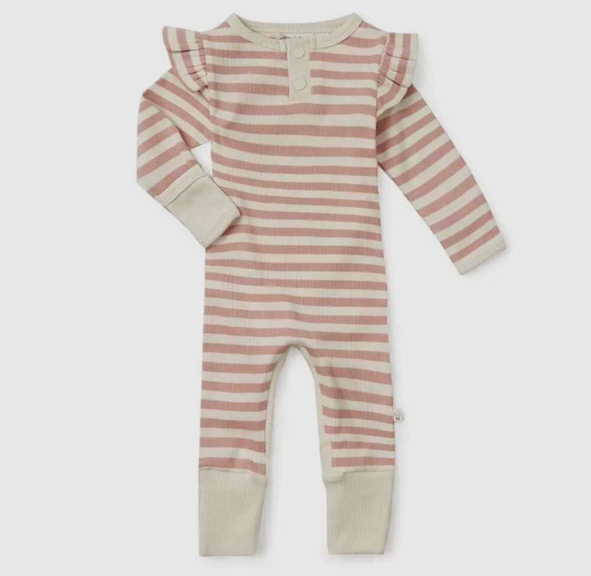 Rose Stripe Organic Grow Suit