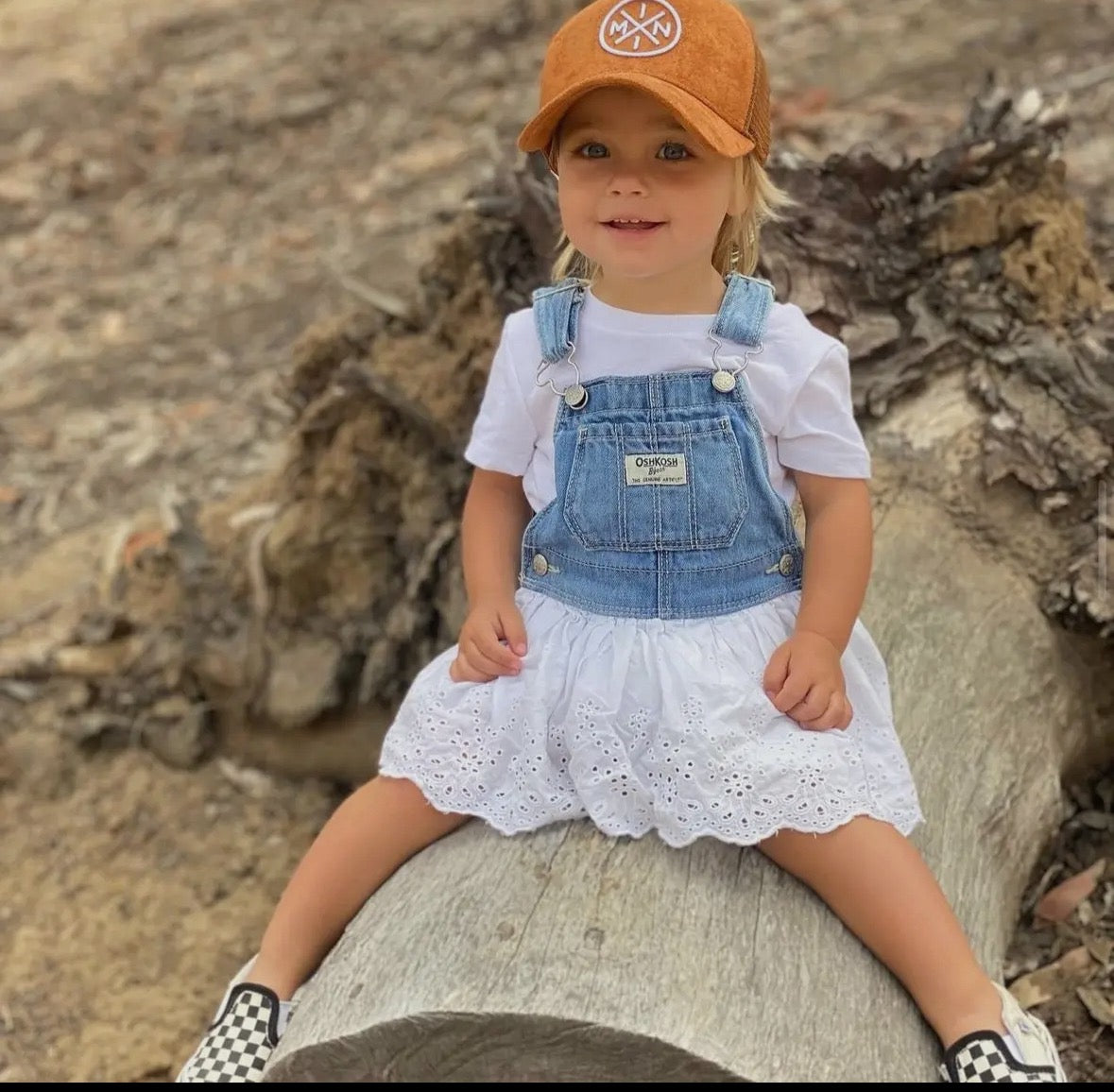 Mini X Brown Suede Trucker Hat Toddler