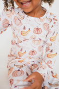 Load image into Gallery viewer, Pumpkin Print 2pc Organic Cotton Jammies
